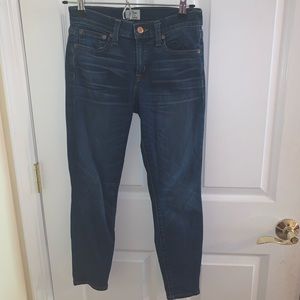 j Crew Dark Wash Toothpick Skinny Jeans size 25P